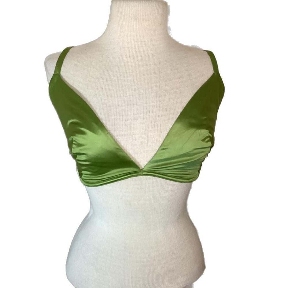 Form and Fold The Triangle Bra in Wasabi Sheen Size 34G